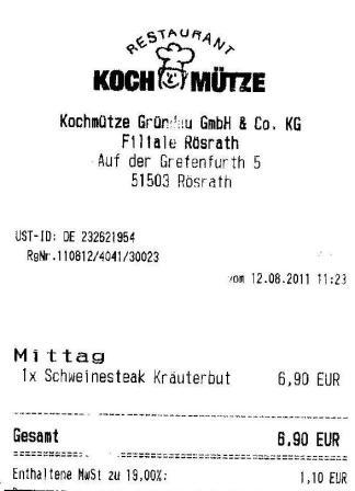 ucal Hffner Kochmtze Restaurant